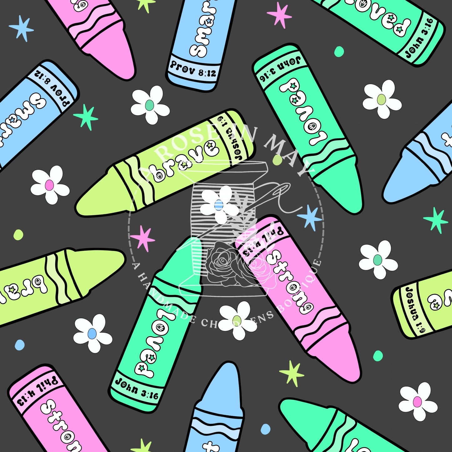 Girly Scripture Affirmation Crayons