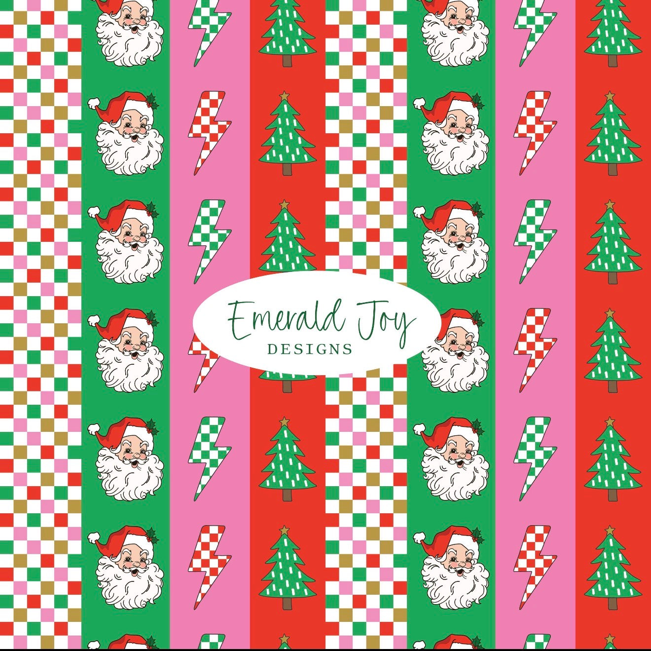 Striped Vintage Santa