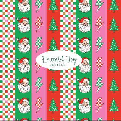 Striped Vintage Santa