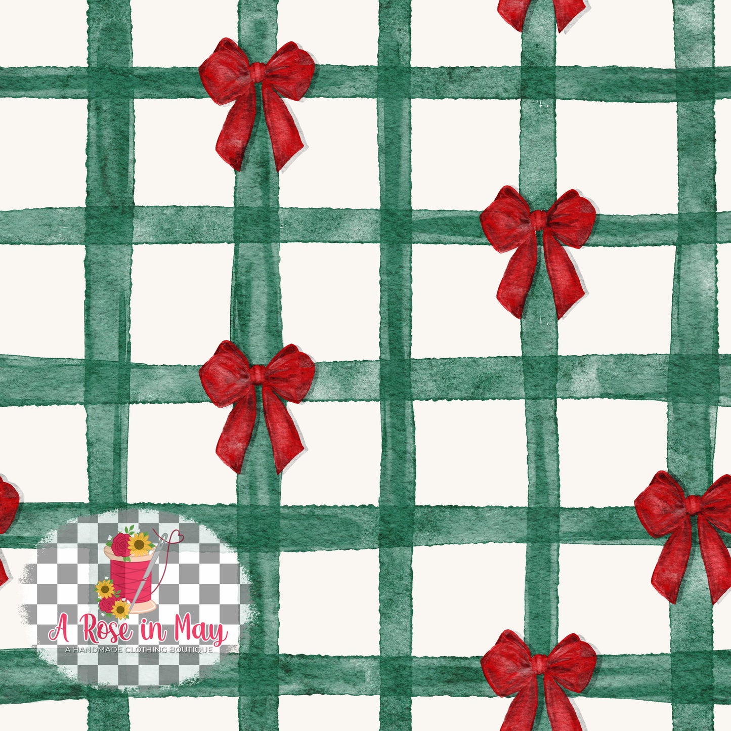 Red Bow Plaid