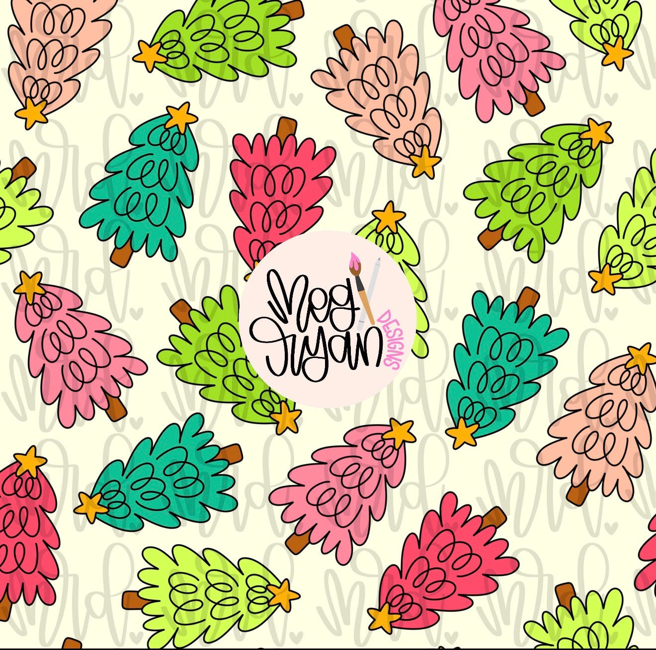 Colorful Whimsical Trees