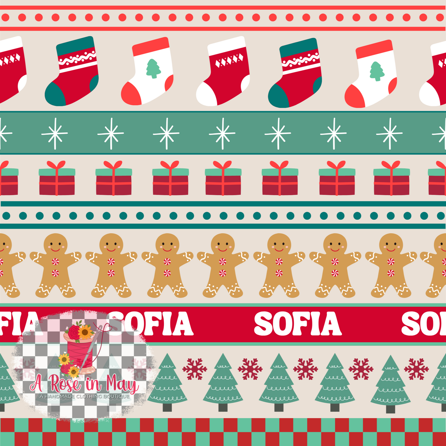 Christmas Sweater Gingerbread Pajamas