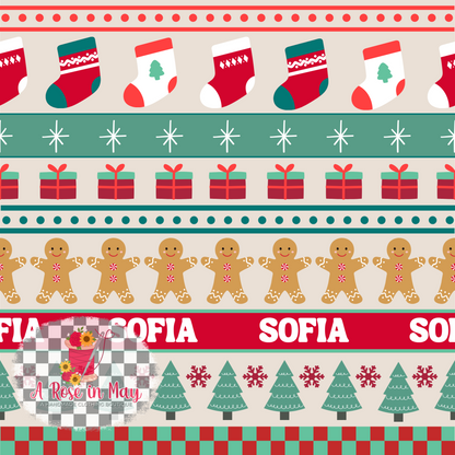 Christmas Sweater Gingerbread Pajamas