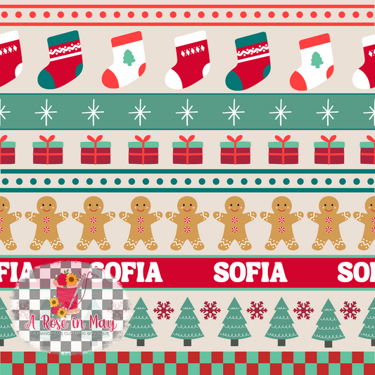 Christmas Sweater Gingerbread Pajamas
