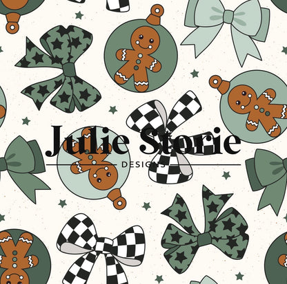Green & Checkered Ornaments