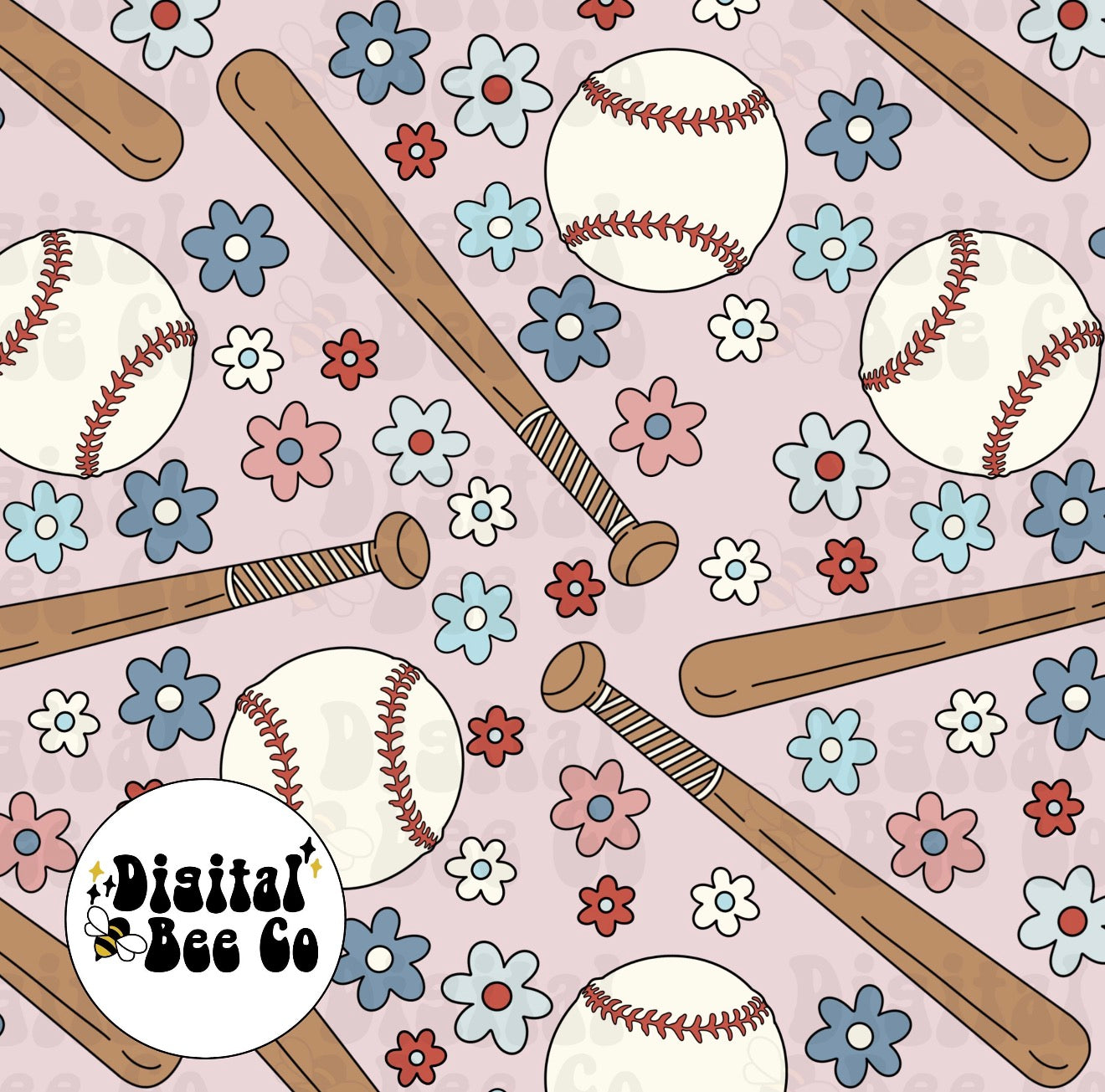 Floral Baseball