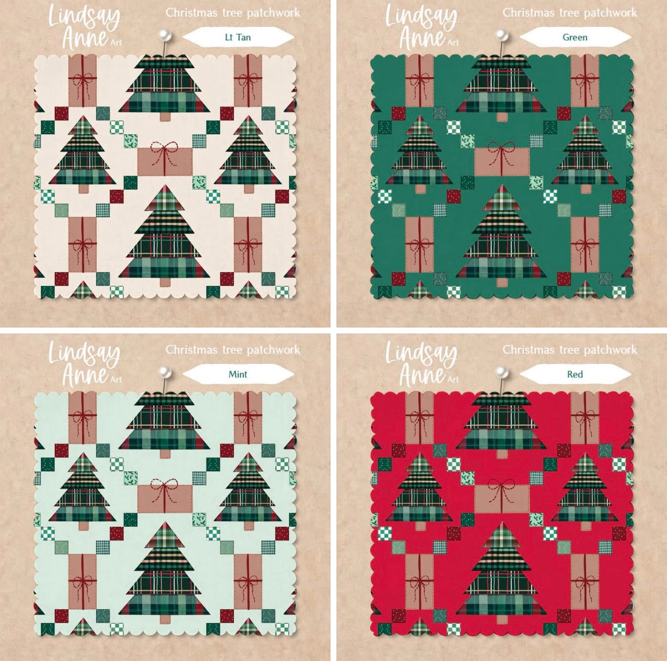 Quilted Christmas Trees