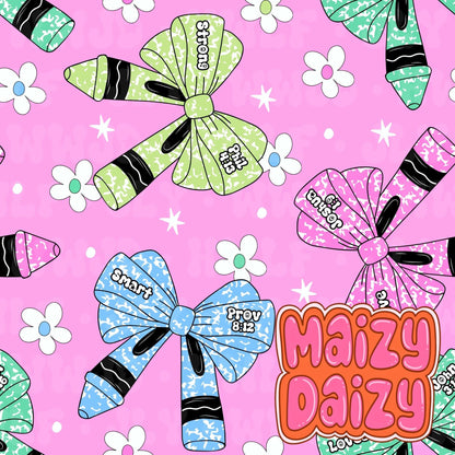 Girly Scripture Affirmation Bows