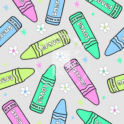 Girly Scripture Affirmation Crayons