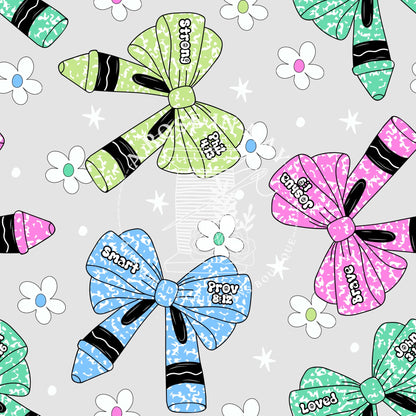 Girly Scripture Affirmation Bows