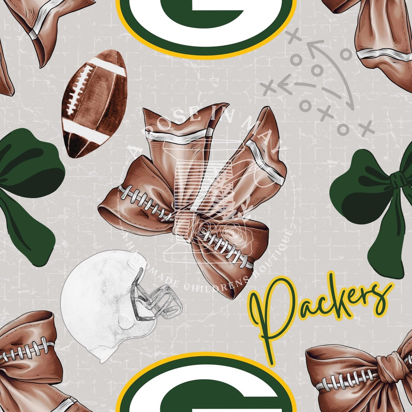 Football Bows - all HS & college & NFL