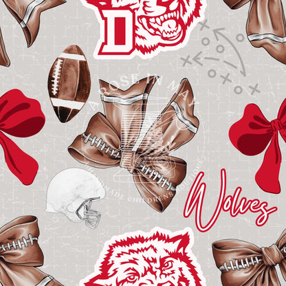 Football Bows - all HS & college & NFL