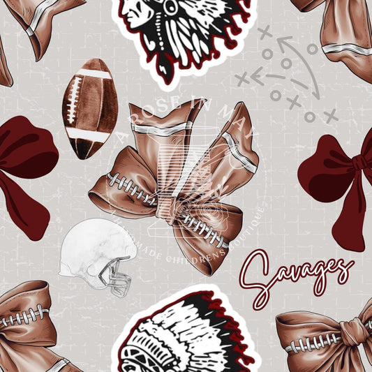 Football Bows - all HS & college & NFL
